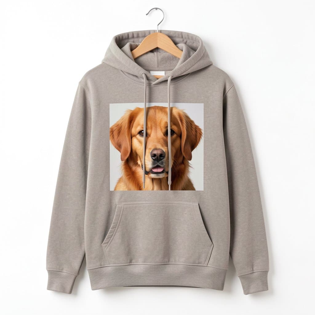 Custom Pet Portrait Hoodie, Pullover