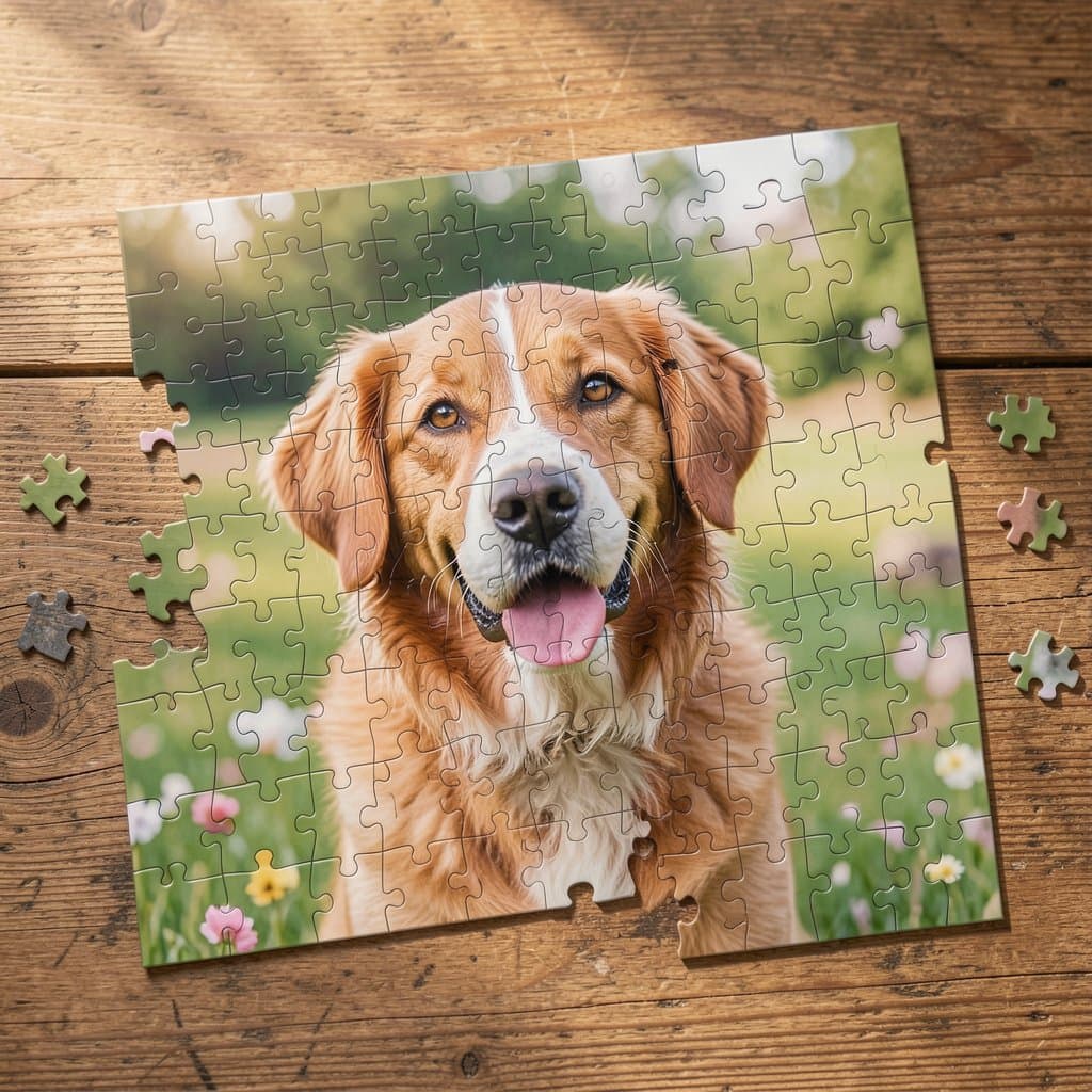 Custom Pet Photo Jigsaw Puzzle, 520pc